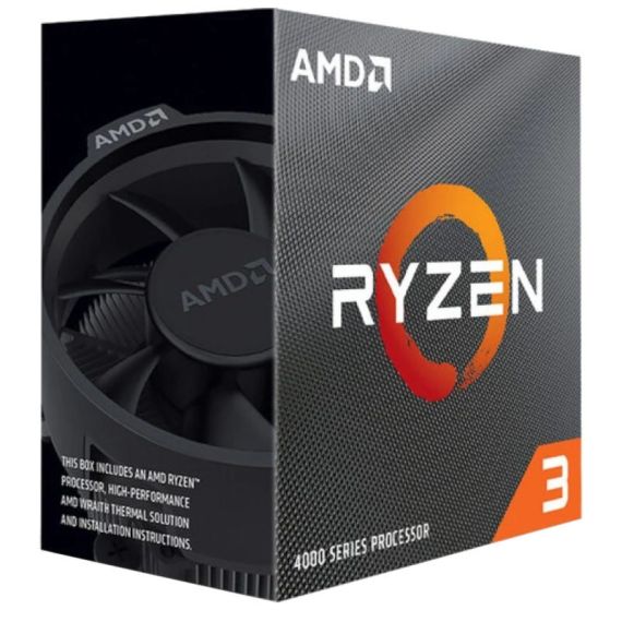 ПРОЦЕССОР AMD RYZEN 3 4100 / AM4 / 4C/8T / BOX (WITH WRAITH