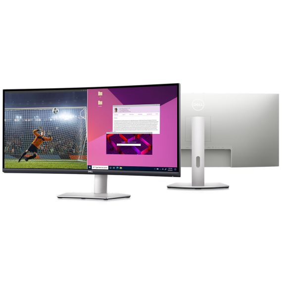 34.0" МОНИТОР DELL S3423DWC / CURVED / 21:9 / 4K / 100HZ / BLACK/SILVER