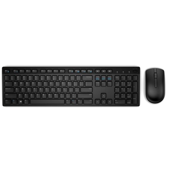 DELL KM636 RUSSIAN (QWERTY) WIRELESS KEYBOARD AND MOUSE (KIT), BLACK