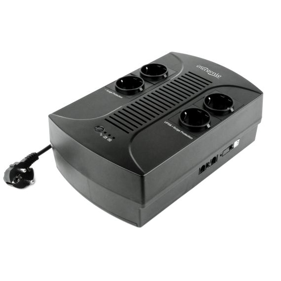 GEMBIRD ENERGENIE EG-UPS-001, 650VA / 390W, UPS WITH AVR, 4X SCHUKO OUTLETS, LED STATUS INDICATION