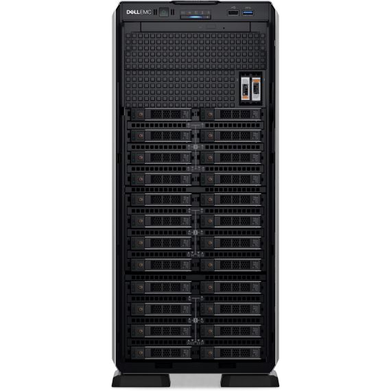 DELL POWEREDGE T550 TOWER, 1XINTEL XEON SILVER 4314 (2.4GHZ, 24M, 16C/32T), 2X16GB RDIMM 3200MT/S, 960GB SATA SSD RI, 2X1.2TB HDD SAS ISE 12GBPS 10K (CHASSIS 16X2.5" SAS/SATA HDD), PERC H355, IDRAC9 BASIC, BROADCOM 57416 2X10GBE PORTS, INTEL I350 QUAD POR
