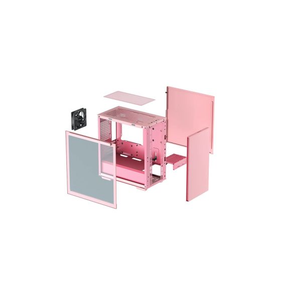 CARCASA DEEPCOOL MACUBE 110 PINK / W/OPSU / SIDE-WINDOW / 1X 120MM FAN / ATX / PINK