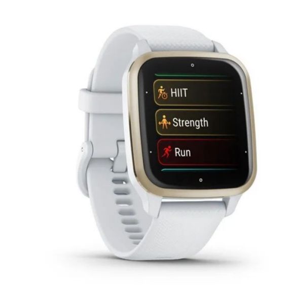 УМНЫЕ ЧАСЫ GARMIN VENU SQ 2, CREAM GOLD BEZEL WITH WHITE