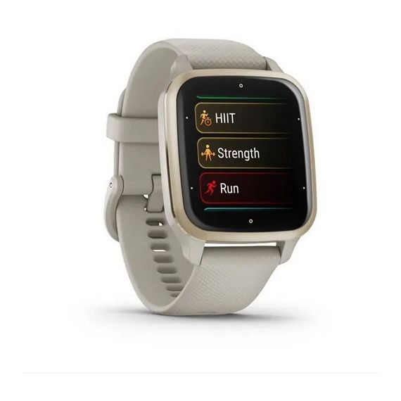 УМНЫЕ ЧАСЫ GARMIN VENU SQ 2 MUSIC EDITION, CREAM GOLD BEZEL