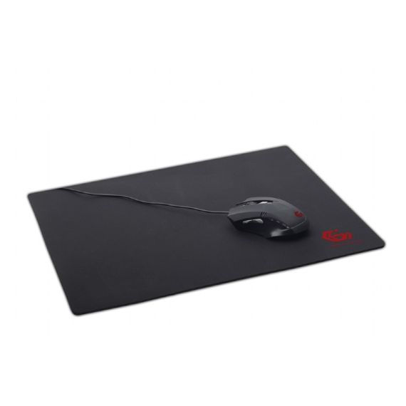 GEMBIRD MOUSE PAD MP-GAME-L, GAMING, DIMENSIONS: 400 X 450 X 3 MM, MATERIAL: NATURAL RUBBER FOAM + FABRIC, BLACK