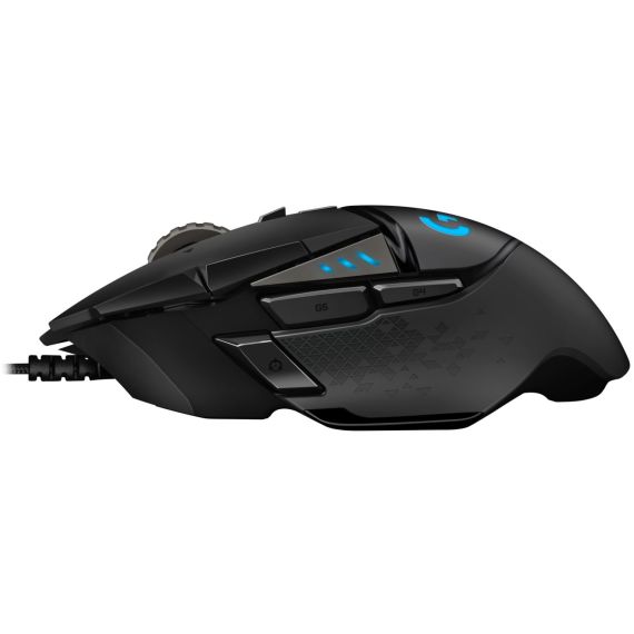 LOGITECH GAMING MOUSE G502 HERO HIGH PERFORMANCE, 11 PROGRAMMABLE BUTTONS, 16000 DPI, ONBOARD MEMORY: 5 PROFILES, RGB
