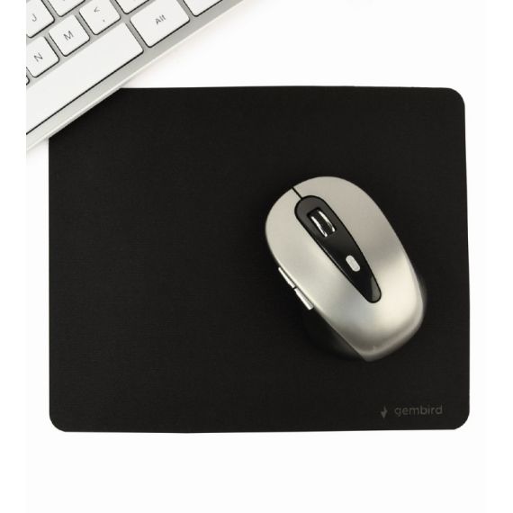 GEMBIRD MOUSE PAD MP-S-BK, SBR RUBBER, BLACK