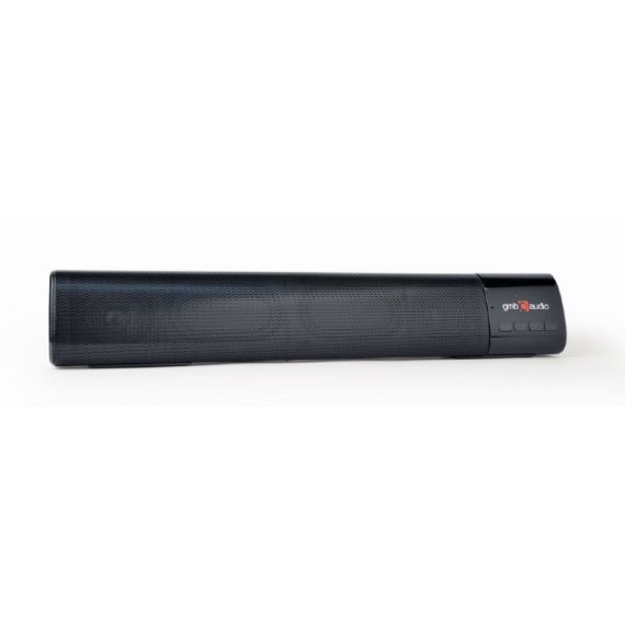 GEMBIRD SPK-BT-BAR400-01, BLUETOOTH SOUNDBAR SPEAKER WITH BUILT-IN MICROPHONE, RMS POWER OUTPUT: 2 X 5W, 4 OHM, 52 MM, 1200 MAH LI BATTERY, FM-RADIO,  AUX, MICROSD