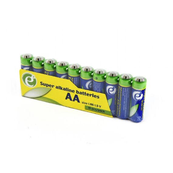 GEMBIRD SUPER ALKALINE AA BATTERIES, 10-PACK