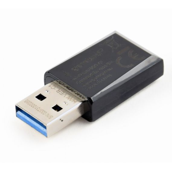 USB 3.0 / WI-FI 5 ADAPTER / GEMBIRD WNP-UA1300-02 / DUAL BAND AC1300