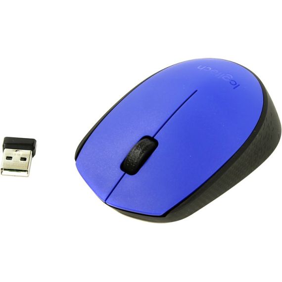 LOGITECH WIRELESS MOUSE M171 BLUE, OPTICAL MOUSE FOR NOTEBOOKS,