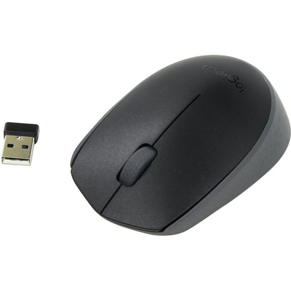 LOGITECH WIRELESS MOUSE M171 BLACK, OPTICAL MOUSE FOR NOTEBOOKS,