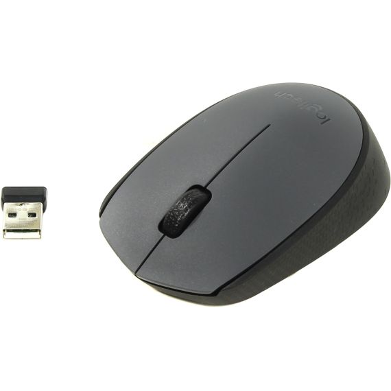 LOGITECH WIRELESS MOUSE M170 GREY, OPTICAL MOUSE FOR NOTEBOOKS,