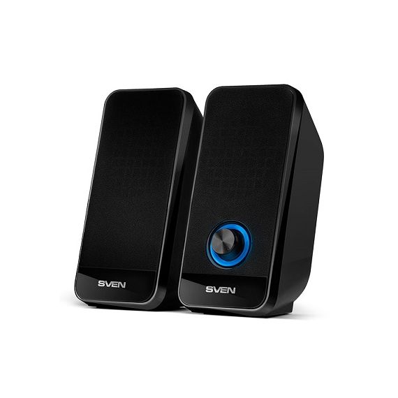 SVEN 320 BLACK (USB), 2.0 / 2X3W RMS, VOLUME CONTROL, USB POWER SUPPLY,