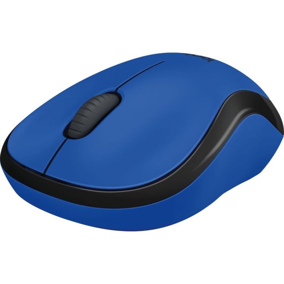 LOGITECH WIRELESS MOUSE M220 BLUE, SILENT OPTICAL MOUSE FOR NOTEBOOKS,
