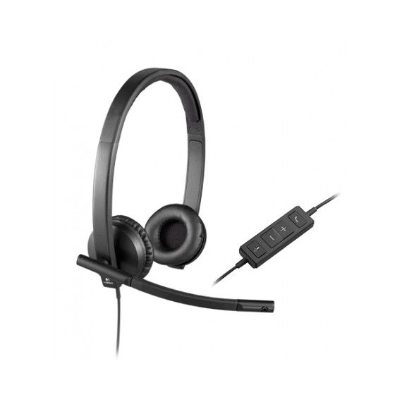 НАУШНИКИ LOGITECH H570E / STEREO / BLACK