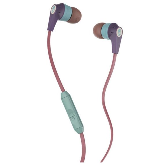 SKULLCANDY S2IKJY-530 INK'D 2.0 PURPLE/SALMON/GREEN MIC1