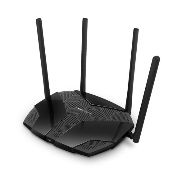 WI-FI РОУТЕР MERCUSYS MR70X  / AC1800 DUAL BAND / WI-FI6 / GIGABIT / 1WAN+2LAN / 4 EXTERNAL ANTENNAS