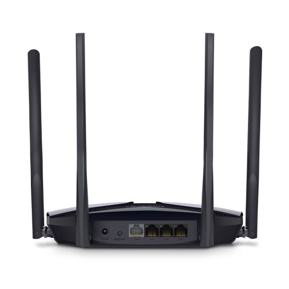 WI-FI РОУТЕР MERCUSYS MR70X  / AC1800 DUAL BAND / WI-FI6 / GIGABIT / 1WAN+2LAN / 4 EXTERNAL ANTENNAS