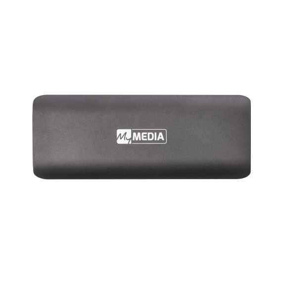 M.2 EXTERNAL SSD 128GB  MYMEDIA (BY VERBATIM) EXTERNAL SSD USB3.2 GEN 2, SEQUENTIAL READ/WRITE: UP TO 520/400 MB/S, LIGHT, SLEEK SPACE GREY ALUMINIUM DESIGN, ULTRA-COMPACT ALUMINUM HOUSING
