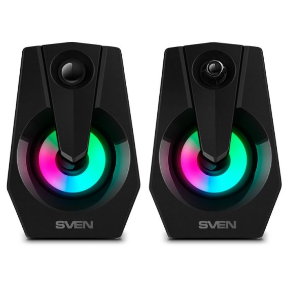 BOXE PORTABILE SVEN 370 / 6W / USB POWER / RGB / BLACK