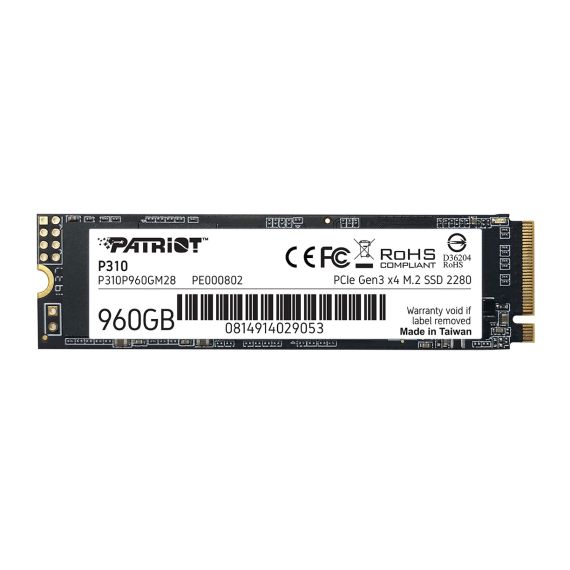 M.2 NVME SSD PATRIOT P310 960GB