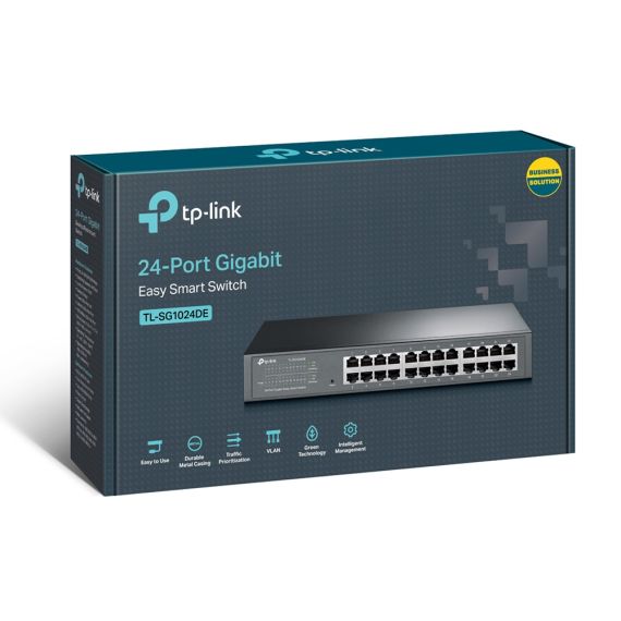 КОММУТАТОР TP-LINK TL-SG1024DE / 24 PORT / GIGABIT / RJ45