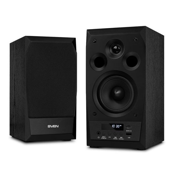КОЛОНКИ 2.0 SVEN MS-10 / 50W RMS, BLUETOOTH / BLACK