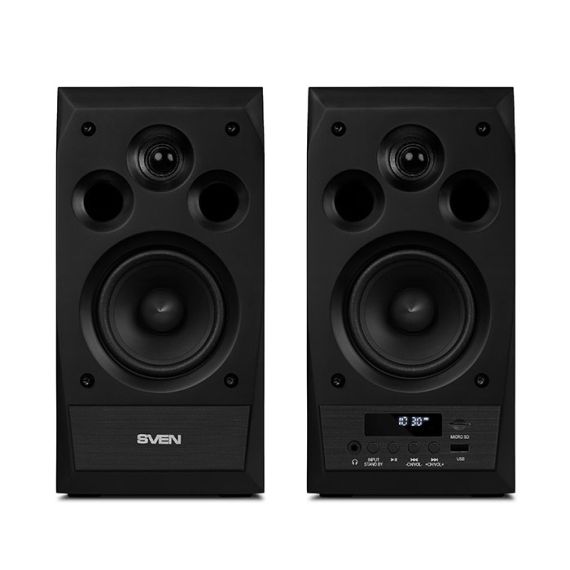 КОЛОНКИ 2.0 SVEN MS-10 / 50W RMS, BLUETOOTH / BLACK