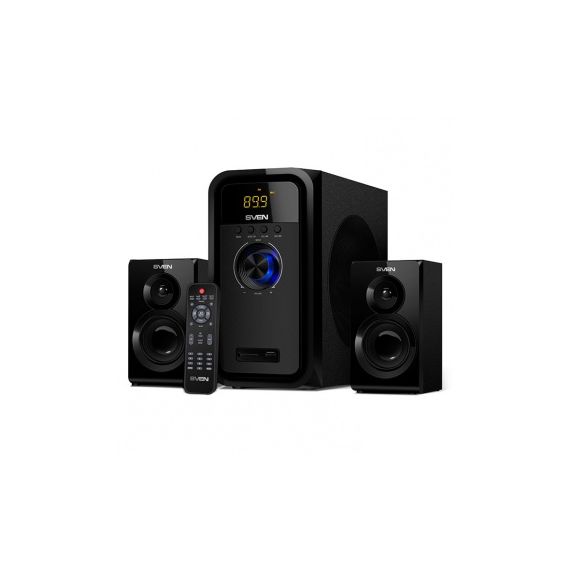 КОЛОНКИ SVEN MS-2051 / 2.1 / 55W / BLUETOOTH / FM-TUNER / USB & SD CARD / BLACK