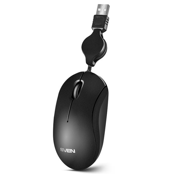 SVEN RX-60, OPTICAL MOUSE, 1000 DPI, USB,  2M, BLACK