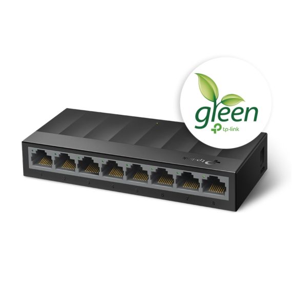 КОММУТАТОР TP-LINK LS108G / 8 PORT / GIGABIT / RJ45 / PLASTIC