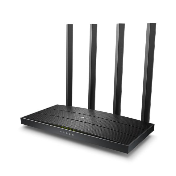 WIRELESS ROUTER TP-LINK ARCHER C80 / AC1900 DUAL BAND / WI-FI5 / GIGABIT / 1WAN+4LAN / 4 FIXED ANTENNAS