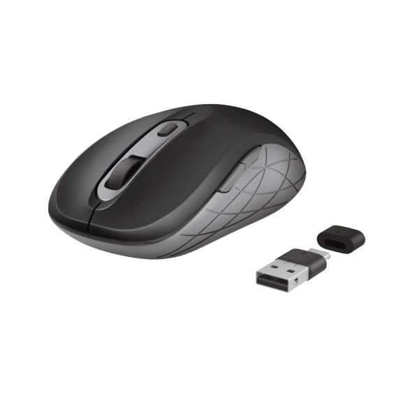 TRUST DUCO WIRELESS MOUSE, DUAL CONNECT USB-C / USB, 2.4GHZ, MICRO