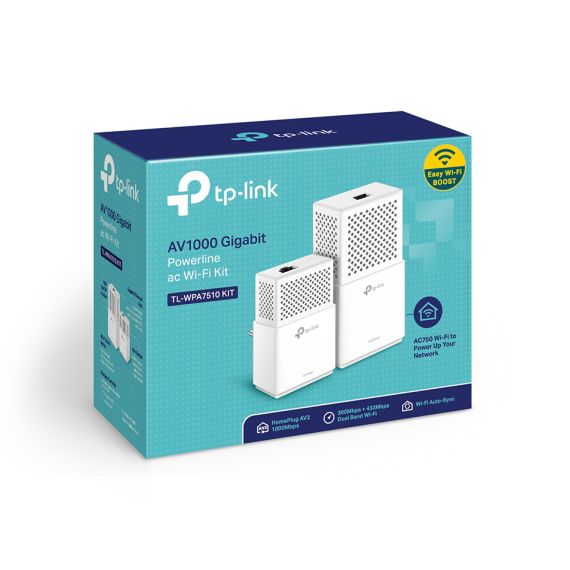АДАПТЕРЫ POWERLINE TP-LINK TL-WPA7510 KIT / 1000MBPS /