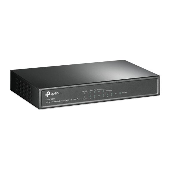 КОММУТАТОР TP-LINK TL-SF1008P / 8 PORT / 100MB / RJ45 /