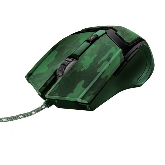 TRUST GAMING GXT 101D GAV MOUSE - JUNGLE CAMO, 600 - 4800 DPI, 6 BUTTON,