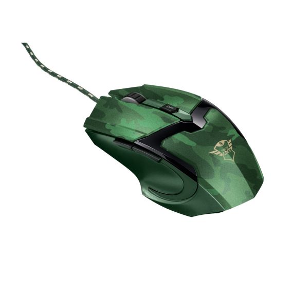TRUST GAMING GXT 101D GAV MOUSE - JUNGLE CAMO, 600 - 4800 DPI, 6 BUTTON,