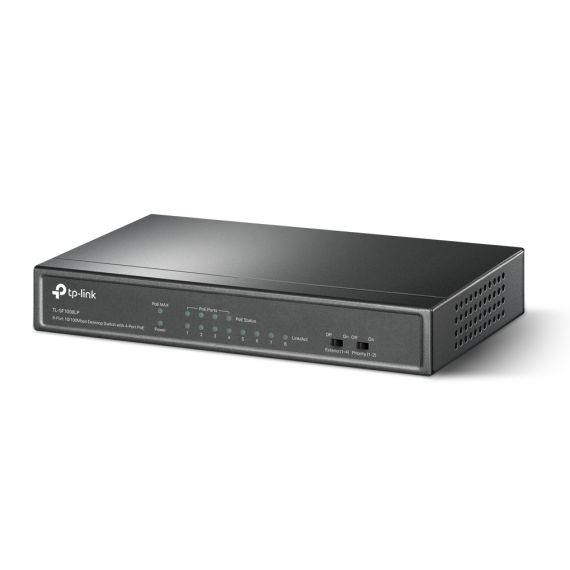 POE КОММУТАТОР TP-LINK TL-SF1008LP / 8 PORT / 100MB / RJ45 / STEEL CASE