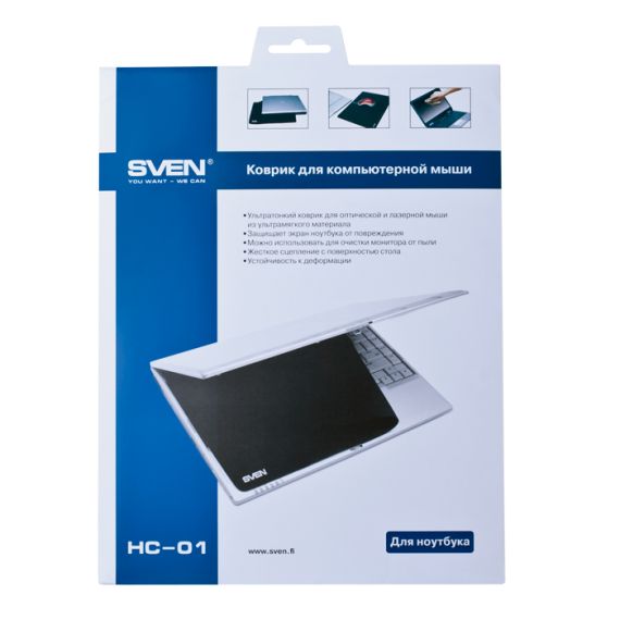 SVEN HC-01-01, MOUSE PAD, DIMENSIONS: 300 X 225 X 1.5MM, DARK BLUE