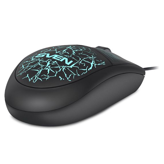 SVEN RX-70, OPTICAL MOUSE, CHANGEABLE BACKLIGHTING, SOFT TOUCH
