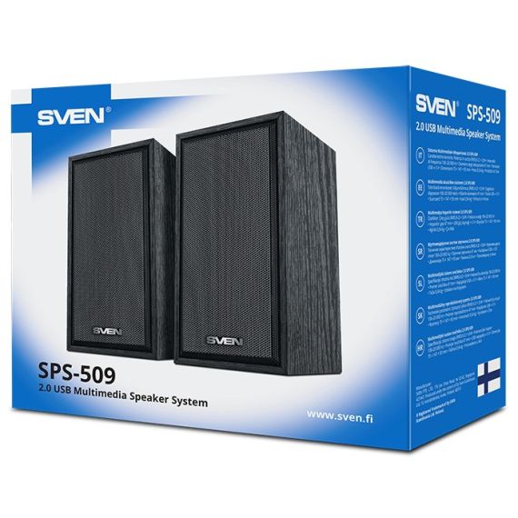 BOXE 2.0 SVEN SPS-509 / 6W RMS / USB POWER / BLACK