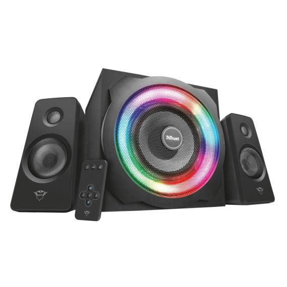 TRUST GAMING GXT 629 TYTAN RGB ILLUMINATED 2.1 SPEAKER SET, 120W  - BLACK
