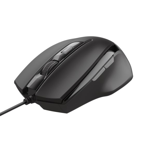 TRUST VOCA COMFORT MOUSE, 800-2400 DPI, 3 BUTTON, USB, 1.6M