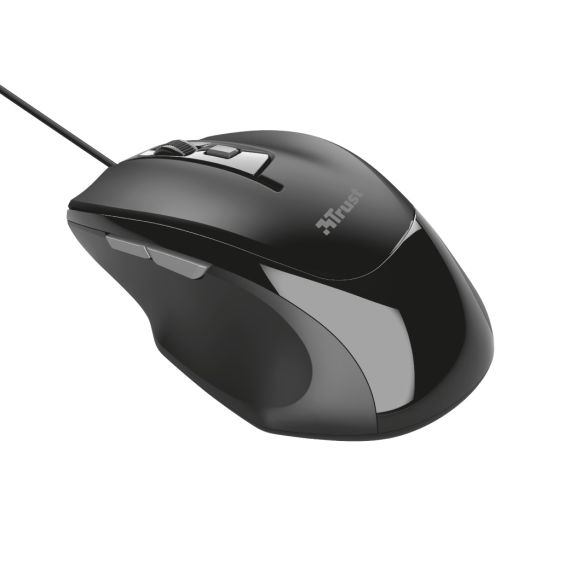 TRUST VOCA COMFORT MOUSE, 800-2400 DPI, 3 BUTTON, USB, 1.6M