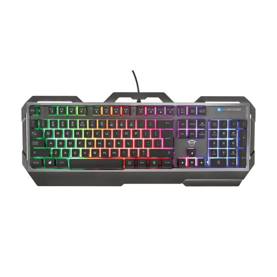 TRUST GAMING GXT 856 TORAC, SGAMING KEYBOARD WITH METAL TOP PLATE