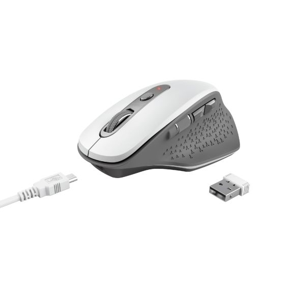 TRUST OZAA RECHARGEABLE WIRELESS MOUSE, SILENT BUTTONS, 2.4GHZ,