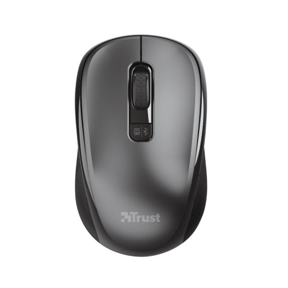 TRUST YVI DUAL MODE WIRELESS MOUSE, BLUETOOTH/2.4GHZ WIRELESS MOUSE: USE YOUR PREFERRED CONNECTION METHOD OR USE BOTH TO SWITCH BETWEEN DEVICES, BLACK