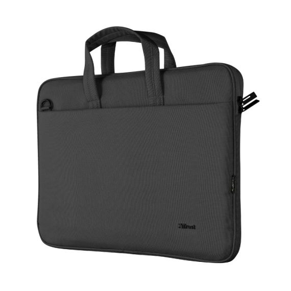 TRUST NB BAG 16" BOLOGNA, ECO-FRIENDLY SLIM LAPTOP BAG FOR 16" LAPTOPS, (410 X 290MM), BLACK