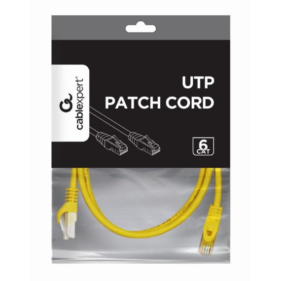 UTP CAT6 PATCH CORD, 1 M, YELLOW